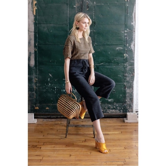 Voloshin sustainable block print gauze top timi lagenlook artsy art to wear M - Picture 2 of 14